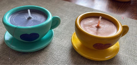 Coffee cup scented candles - various scents